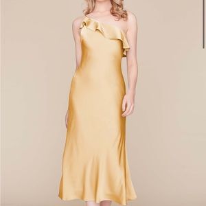 Dear Cleo Avery Topaz dress Yellow Gold Bridesmaids Dress